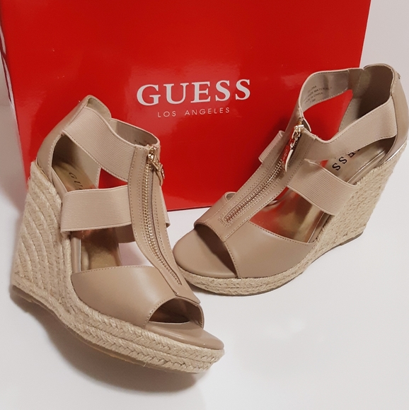 Guess Shoes - GUESS "Lora" zip-front espadrille